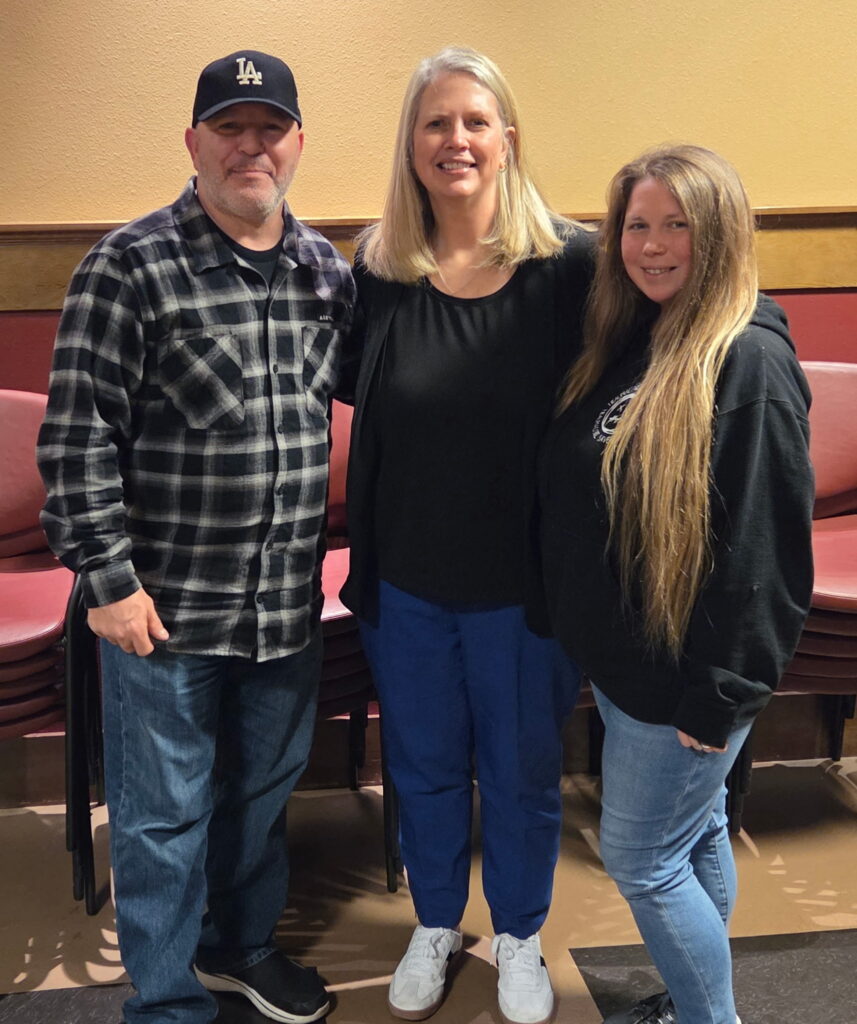 Case Managers Mekenzie and team member Smitty attending training